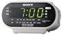 Sony ICF-C318 Automatic Time Set Clock Radio with Dual Alarm (White)