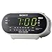 Sony ICF-C318 Automatic Time Set Clock Radio with Dual Alarm (White)