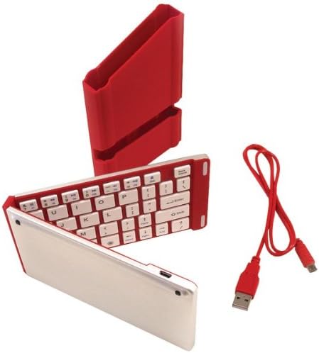 Iwerkz Universal Foldable Bluetooth(R) Keyboard (Red) "Product Category: Computer Accessories/Peripheral Devices"