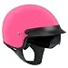 Outlaw V558 Pink Glossy Dual-Visor Motorcycle Half Helmet - Color : pink - Size : Medium