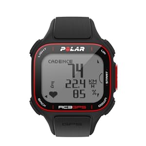 Pack Polar RC3 GPS Bike (incluye Candence Sensor) - Reloj con pulsómetro y GPS integrado y sensor de cadencia para bicicleta (incluido), compatible con sensor de zancada para running y ciclismo (negro)