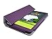 Insignia Flex 7-Inch Tablet (NS-15AT07) Custom Fit Portfolio Leather Case Cover with Built In Stand- Purple