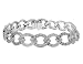 Champagne & White Diamond Bracelet 1/2 Carat (ctw) in Sterling Silver