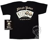 Pirates Pirate Poker Mens T-Shirt Black