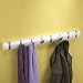 Umbra Flip Wood Wall-Mount Rack with 8 Hooks, White