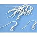 10 Fish Hook Earrings Sterling Silver Earwires 21 Gauge