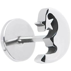 16 Gauge Stainless Steel Half Moon Labret Monroe Tragus