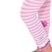 Naartjie Girls Cotton Fashion Legging - Stripes, Heart with Ruffle Bottom