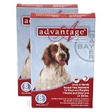 12 MONTH Advantage Flea Control Red: For Dogs 21-55lbs