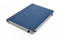 M-Edge GO! Genuine Leather Kindle Jacket with Hinge (Fits 6" Display, Latest Generation Kindle), Pebbled Navy Blue