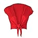 Forever Womens Beautiful Plain Cap Sleeves Tie Front Shrug