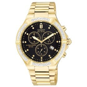 Citizen #AT0512-53E Men's Riva Eco Drive Diamond Accented Chronograph Watch