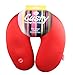 New Neck Massage Microbead Pillow Battery Operated Vibrating Travel Home - Red by GPCT