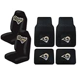 A Set of 4 NFL Universal Fit Front All-Weather Floor Mats and A Set of 2 Universal... 