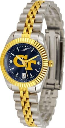 Georgia Tech Yellow Jackets NCAA Womens Anochrome Gold Watch Georgia Tech Yellow Jackets NCAA Womens Anochrome Gold Watch