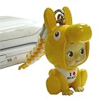 キュージョン『ローズオニールキューピー×ロディ』ラッキーカラー根付ストラップ・イエロー
