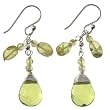 Handmade Green Aventurine & Peridot Beaded Earrings With Sterling Silver