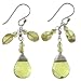 Handmade Green Aventurine & Peridot Beaded Earrings With Sterling Silver