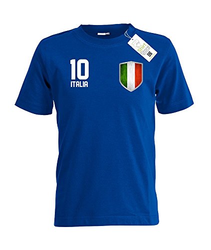 ITALIA 10 WAPPEN – ITALIEN – KIDS – ROYALBLAU – T-SHIRT by Jayess-Kids Gr. 152/164