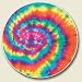 Tie dye sixties pyschedelic Auto Coaster, Single Coaster for Your Car cup holder