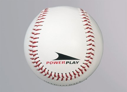 Softball, weiss, Synthetikleder, Kork/Gummi Kern