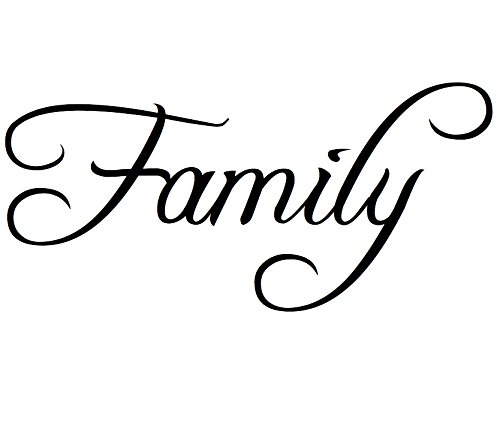 Family Decal Wall Sticker Quote: Removable Inspiration Wall Art for Your Decor. Decoration for the Family Room, Hallway, Office, Bedroom, Living Room, Won’t Damage Walls or Need to Repaint If Removed. Add to a Photo Collage of Your Loved Ones. Fun & Easy Way to Add Home Decor