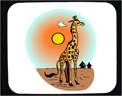 Mauspad mit der Grafik: Sonnenuntergang,