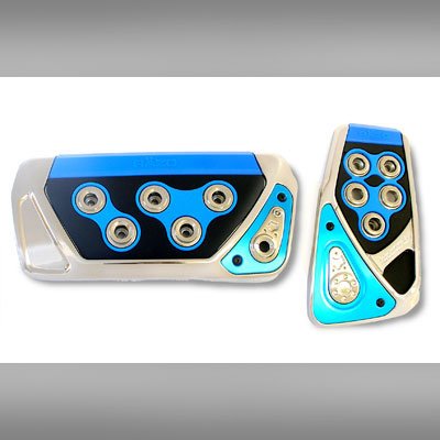 RAZO RP102BL JDM Blue GT SPEC Automatic Pedal Covers