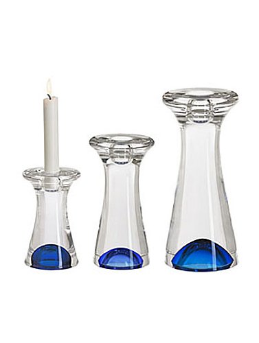 Kosta Boda Zoom Candlestick Blue 8in