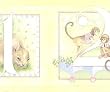Pastel Yellow 1 to 10 Animal Counting Wallpaper Border