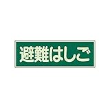 JN38071 蓄光性標識 避難はしご 両面テープ2本付・蓄光板・100X300