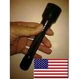 Tactical Swat Police Detective Security Officer Torch LED Metal Flashlight Bulk Pack (operates on 2 AA batteries) - with Cree Bulb Made in USA