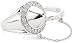 Nicky Hilton Sterling Silver Spike Ring With Chained Ring, Size 7