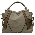 mala-bags - Cream hobo bag with Snake skin piping