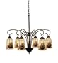Meyda Tiffany 18669 6-Light Chandelier, Mahogany Bronze