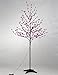 Lightshare 6-Feet 208L LED Rose Flower Tree with C7 Decoration Light, Warm White
