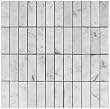 CARRERA MARBLE 1x3" BRICK STACKED HONED MOSAIC