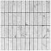 CARRERA MARBLE 1x3" BRICK STACKED HONED MOSAIC