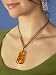 Style Violet Amber Pendant Necklace