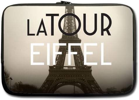 Unidesign Paris Eiffel Tower 13" 13.3" Inch City of Love Laptop Sleeve Bag for Apple Macbook pro, air, Dell Inspiron, Vostro, Samsung, ASUS UL30, Toshiba Notebook