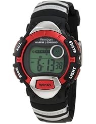 Armitron Unisex 456915RED Chronograph Round black and Red Digital Sport Watch