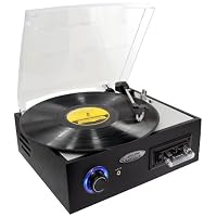 PYLE-HOME PTTC4U Multifunction Turntable with MP3 Recording, USB-to-PC and Cassette Playback