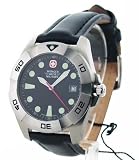 Mens Wenger Swiss Military Sport 2 Leather Rotating Bezel Date Watch 79975