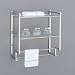 Organize It All Metro 2 Tier Wall Mounting Rack with Towel Bars