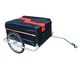 FoxHunter Folded Luggage Utility Cargo Bike Bicycle Cycle Trailer Carrier Red Black 190L New