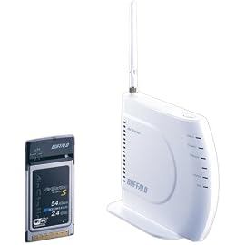 BUFFALO AirStation g/b 無線LAN BroadBandルータ CardBus無線LANカードセットモデル WHR-G/P
