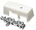 Arlington GB5-1 White Intersystem Zinc Grounding Bridge with Plastic Cover, 4-1/2-Inch