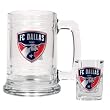 Dallas FC Soccer Glass Tankard and Square Shot Glass Set - Primary Team Logo MAJOR-LEAGUE-SOCCER Soccer