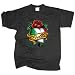 Suchen : T-Shirt Bella Italy, vintage retro Tattoo Style, schwarz, Gr.S bis 5XL