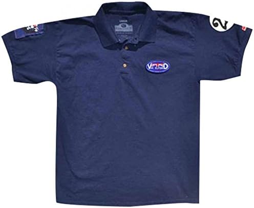 Hunziker Apparel Vic Elford Porsche Polo shirt navy blue S Blue